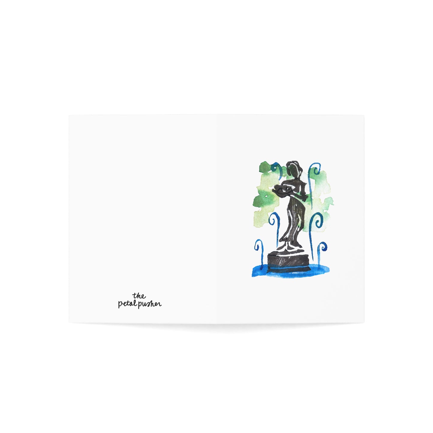 The UNITED Greeting Card - Wilcox park fountain