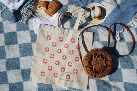 Lighthouse Museum Tote Bag - Life preserver