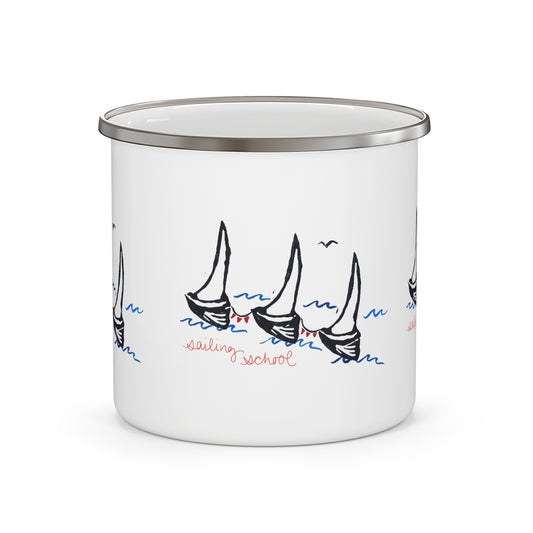 Lighthouse Museum Boat Mug - Sailboats