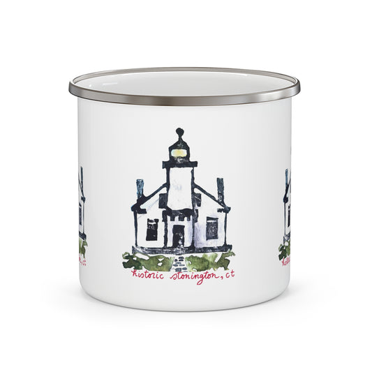 Lighthouse Museum Boat Mug - Stonington lighthouse