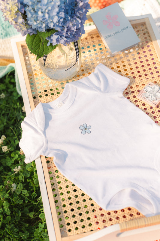 The Petal Pusher Club Baby Onesie